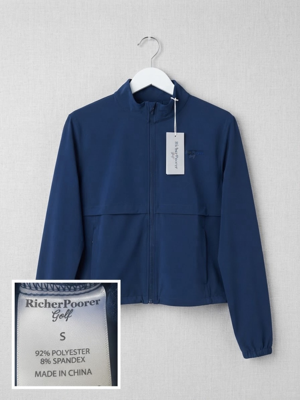 Richer Poorer Navy Lightweight Windbreaker Jacket